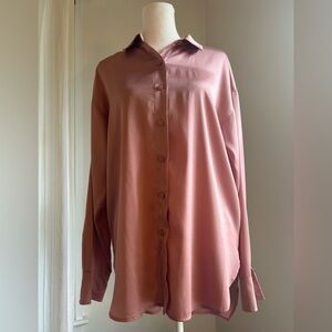 Women’s Pink Button-Up Shirt